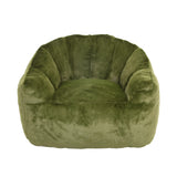 High-Density Foam Faux Fur Bean Bag Chair - Omega Lifestyles