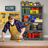 5-Tier Adjustable Metal Storage Shelving Unit - Omega Lifestyles