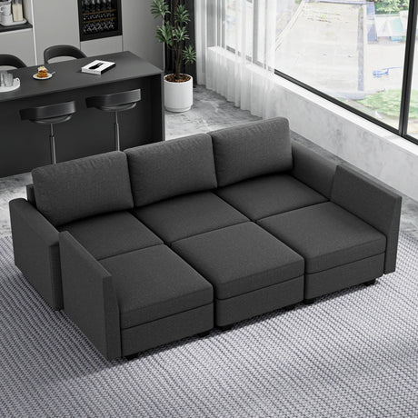 Modern 5-Seater Modular Sectional Sofa With Storage - Omega Lifestyles