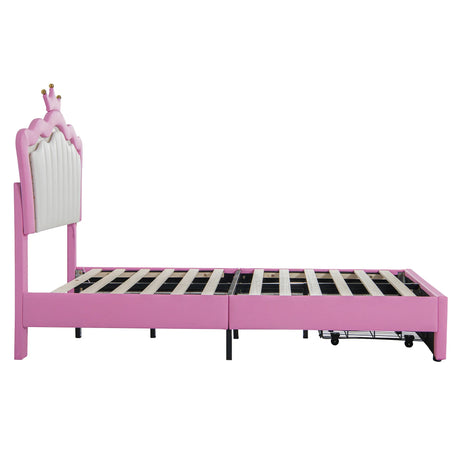 Twin Upholstered Bed Frame With LED Lights And Storage - Omega Lifestyles