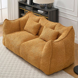 Chenille Dual Bean Bag Chair With Foam Core - Omega Lifestyles