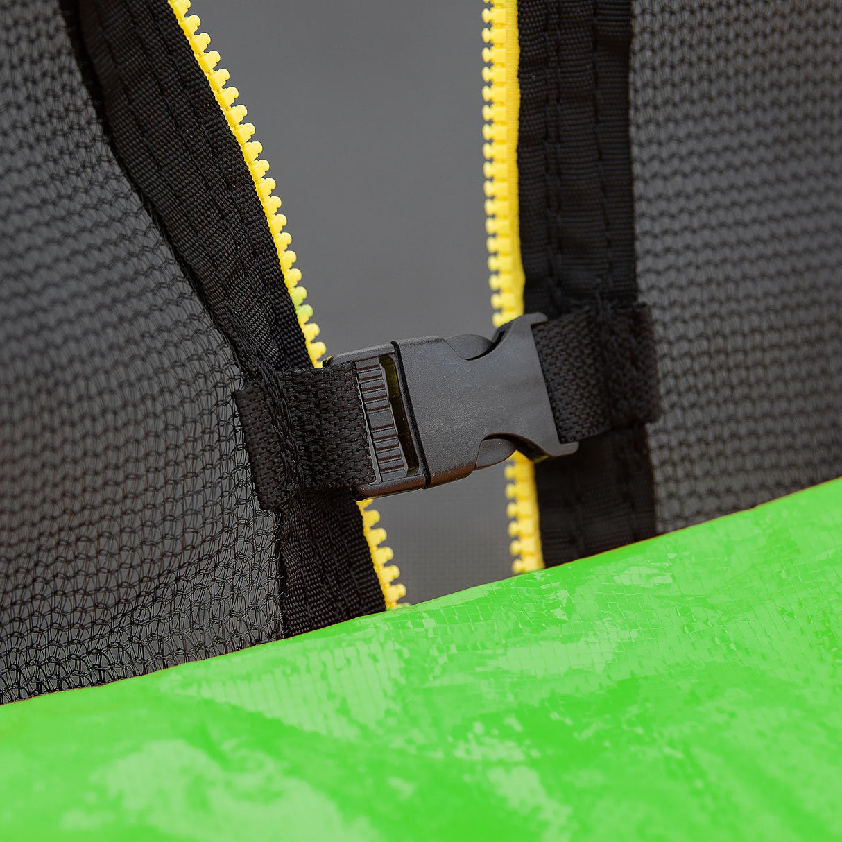 15-Inch Galvanized Steel Frame Safety Trampoline With Hoop - Omega Lifestyles