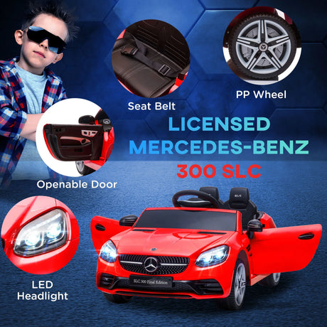 Mercedes SLC 300 Licensed Kids Electric Ride-On Car - Omega Lifestyles