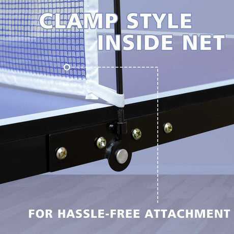 Mid-Size Foldable Indoor Outdoor Portable Ping Pong Table - Omega Lifestyles