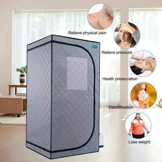 Portable Folding Steam Sauna Tent With Remote Control - Omega Lifestyles