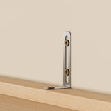 Modern Fluted Walnut Pantry Cabinet With Shelves - Omega Lifestyles