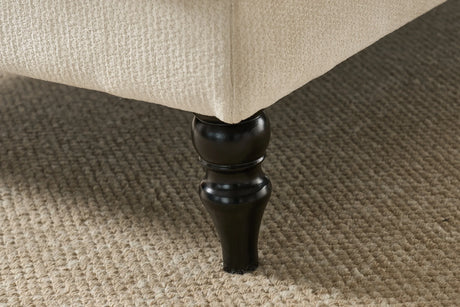 Modern White Upholstered Wood Chaise Lounge Recliner Chair - Omega Lifestyles