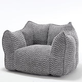 Chenille Bean Bag Chair With Resilient Foam - Omega Lifestyles