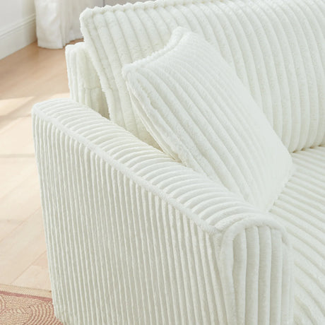 Corduroy Foam Lazyman Single-Person Sofa Chair - Omega Lifestyles