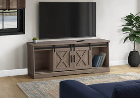 Modern Farmhouse 60-Inch TV Stand With Storage Cabinet - Omega Lifestyles