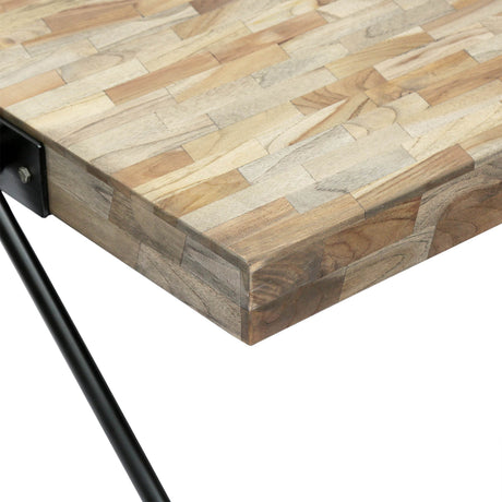 Handcrafted Mango Wood Metal Frame Coffee Table - Sleep Galleria