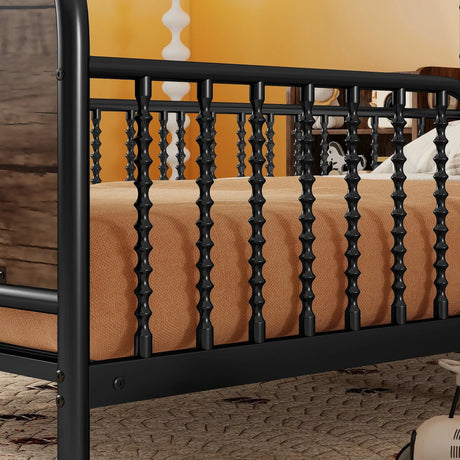 Twin Metal Platform Bed Frame With LED Light - Omega Lifestyles