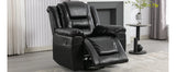 Manual Rocking 360-Degree Swivel Recliner Chair With PU Upholstery - Omega Lifestyles