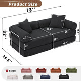Modular Folding Convertible Corduroy Sofa Bed - Omega Lifestyles