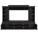 Farmhouse Mid-Century Walnut MDF TV Stand - Sleep Galleria