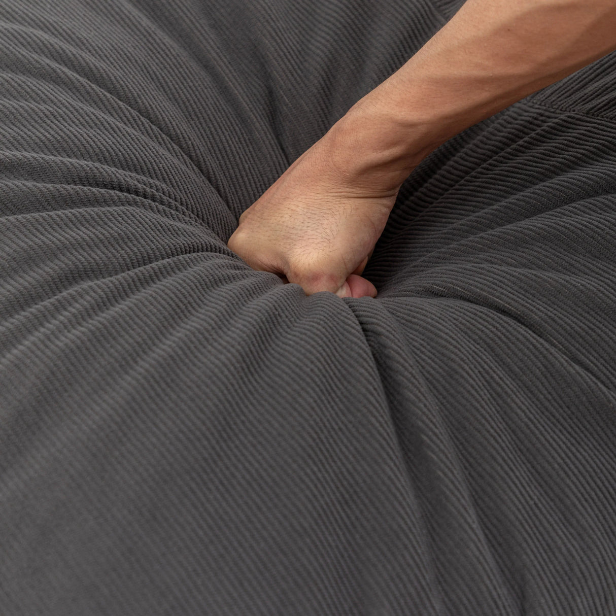 Soft Corduroy Foam Floor Bean Bag Chair - Omega Lifestyles