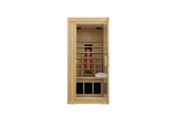 Single Mini Hemlock Wood Low EMF Far Infrared Sauna - Omega Lifestyles