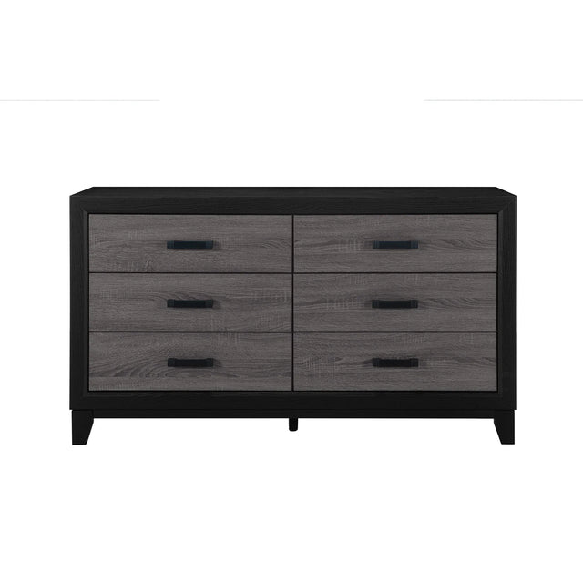 Modern Urban Farmhouse 6-Drawer Solid Wood Dresser - Omega Lifestyles