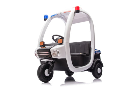 12V Two-Seater Electric Police Ride-On Car Toy - Omega Lifestyles
