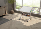 Adjustable Height Metal Puzzle Table With Storage Trays - Omega Lifestyles