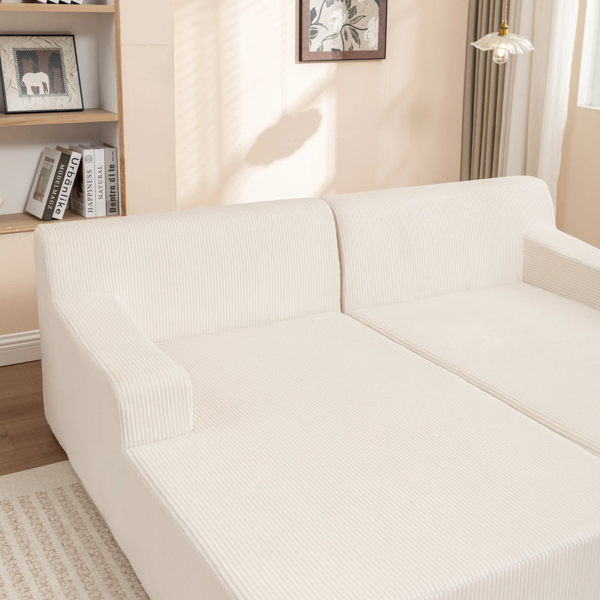 Corduroy Foam High-Density All-Foam Lounge Chair - Omega Lifestyles