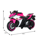 12V Pink Kids Electric Ride On Motorcycle With Lights - Omega Lifestyles