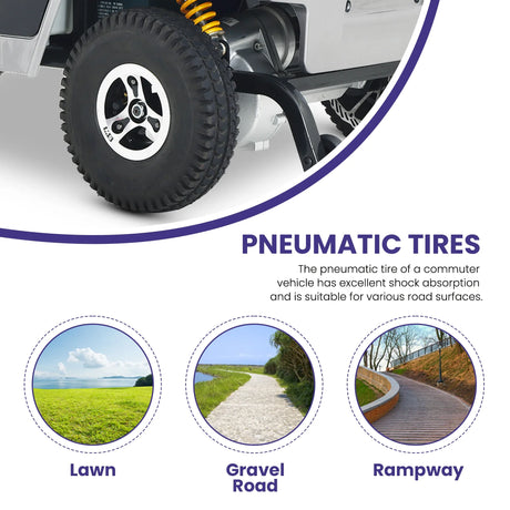 Heavy Duty Mobility Scooter With Turn Signals - Omega Lifestyles