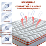 Medium 10-Inch Hybrid Memory Foam Twin XL Mattress - Omega Lifestyles