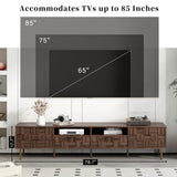 Mid Century Modern TV Stand With Storage Drawers - Sleep Galleria