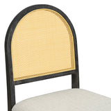 7-Piece Farmhouse Dining Table Set With Rattan Chairs - Omega Lifestyles