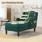 Oversized Chenille Fabric Lounge Chair With Storage - Omega Lifestyles