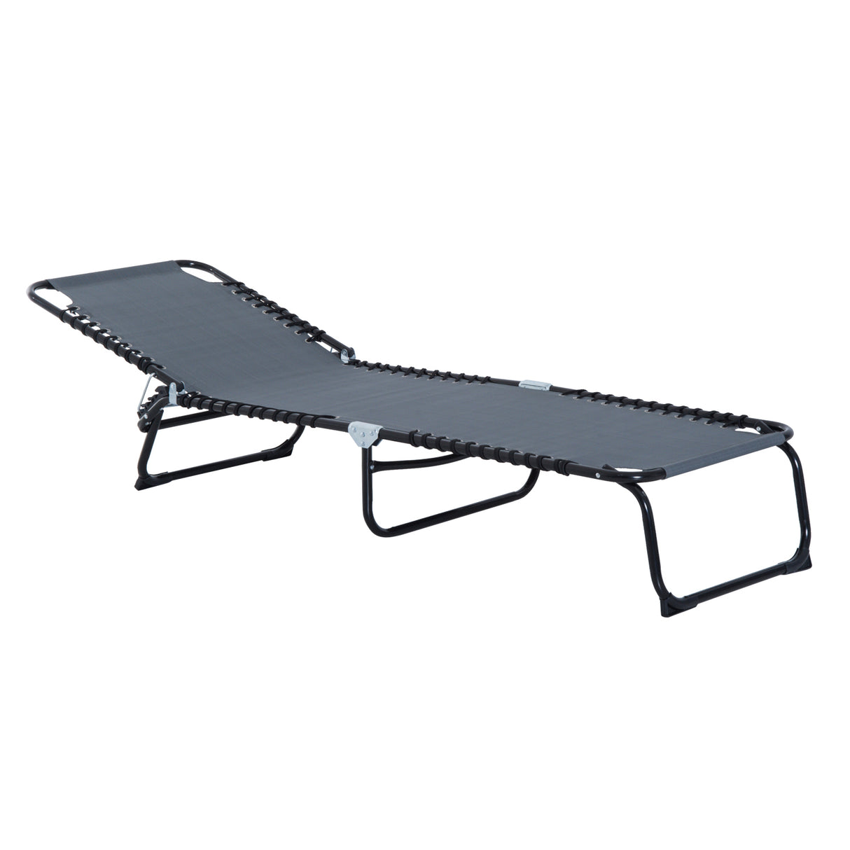 Adjustable Steel Frame Folding Outdoor Chaise Lounge Chair