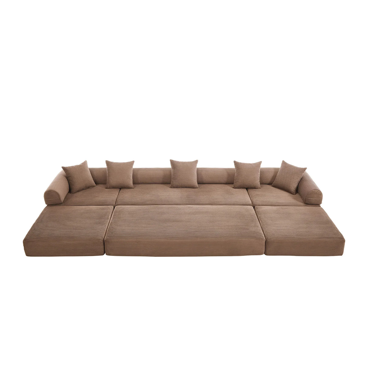Convertible Folding Corduroy Memory Foam Sofa Bed - Omega Lifestyles