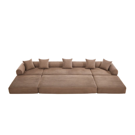 Convertible Folding Corduroy Memory Foam Sofa Bed - Omega Lifestyles