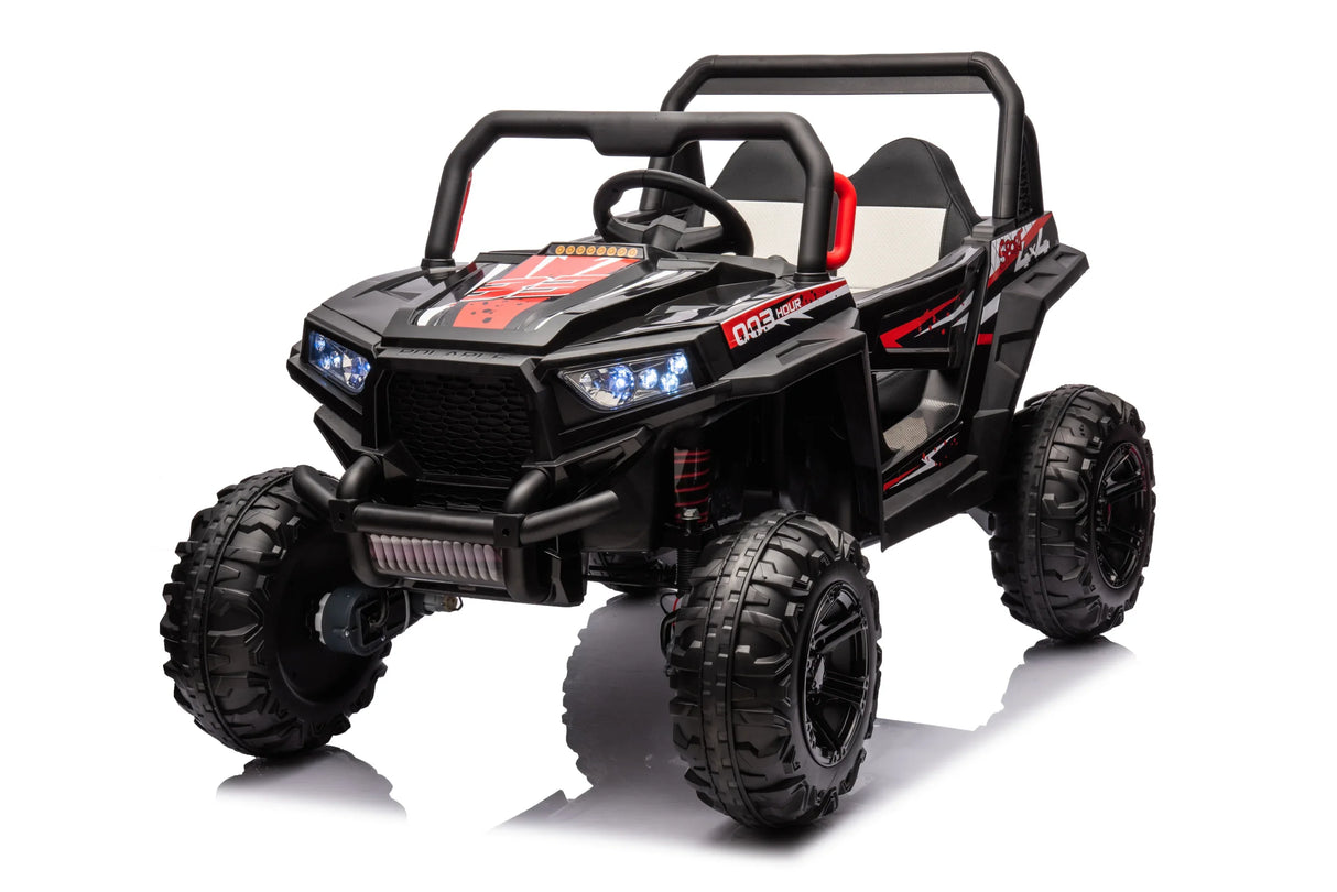Electric Four-Wheel Drive Kids Ride-On Car With Leather Seat - Omega Lifestyles