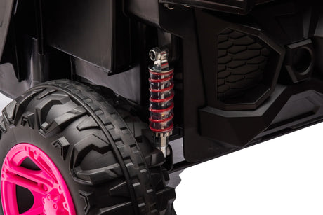 Four-Wheel Drive Pink Leather Seat Ride-On Car - Omega Lifestyles