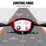 Manual Folding Portable Lightweight 4-Wheel Mobility Scooter Red - Omega Lifestyles
