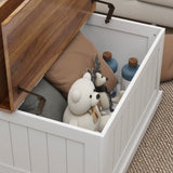 Farmhouse Style Square Coffee Table With Lift Top Storage - Sleep Galleria