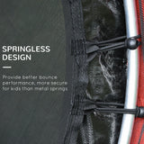 Kids Springless Indoor Outdoor Safety Trampoline With Net - Omega Lifestyles