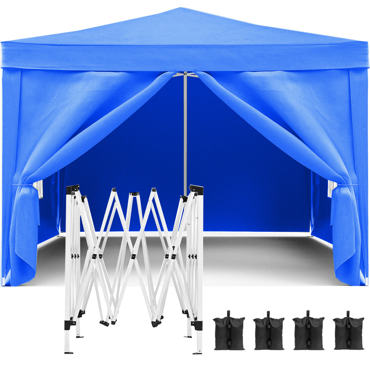 10x10 Pop-Up Waterproof Oxford Fabric Folding Canopy Tent