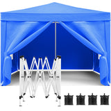 10x10 Pop-Up Waterproof Oxford Fabric Folding Canopy Tent
