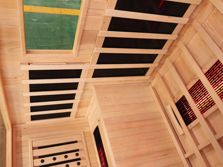 2 to 3 Person Hemlock Wood Low EMF Far Infrared Sauna - Omega Lifestyles