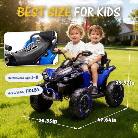 24V Kids Ride On Electric ATV With Remote Control - Omega Lifestyles