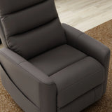 Grey Faux Leather Power Lift Recliner Chair With USB Charging - Omega Lifestyles