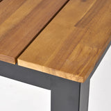 Acacia Wood Patio Dining Table And Chairs Set Of 5 - Omega Lifestyles