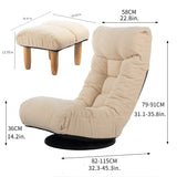 Adjustable Japanese Style Reclining Cotton Sofa Chair - Omega Lifestyles