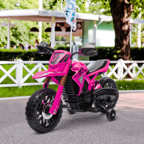 6V Electric Kids Motorcycle With Training Wheels And Horn - Omega Lifestyles