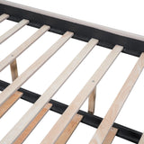 Queen Teddy Fleece Upholstered Platform Bed With Trundle - Omega Lifestyles