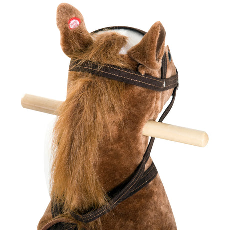Kids Plush Rocking Horse Toy With Realistic Sounds - Omega Lifestyles