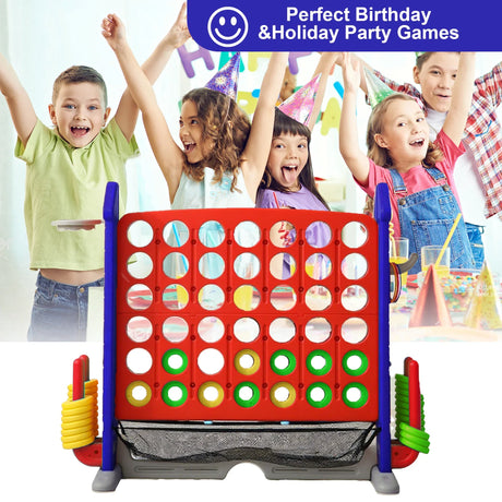 4-in-1 Adjustable Height Indoor Outdoor Giant Game Set - Omega Lifestyles